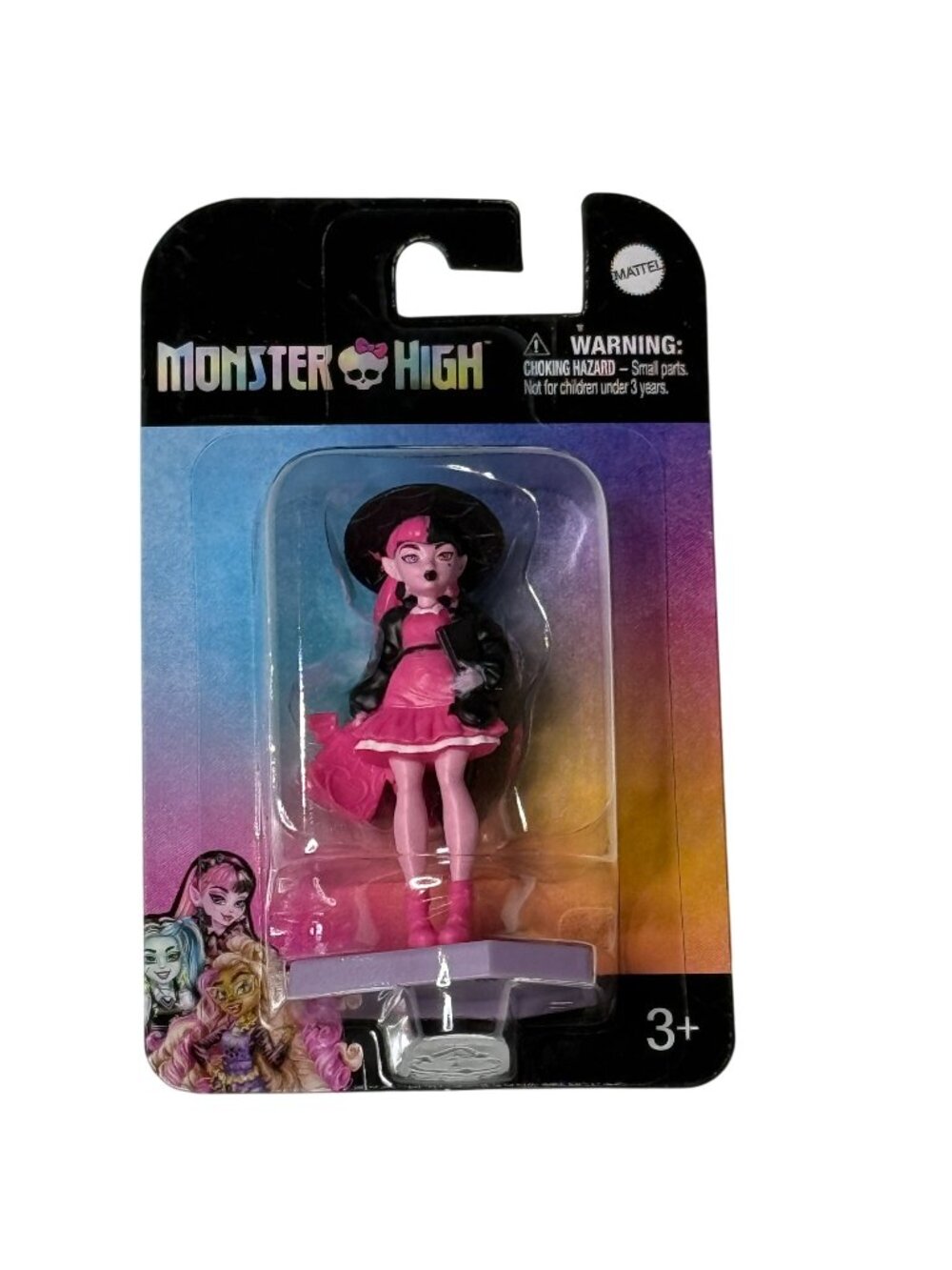 Monster High Mini Figure Pink Dress Collectible Doll Toy New